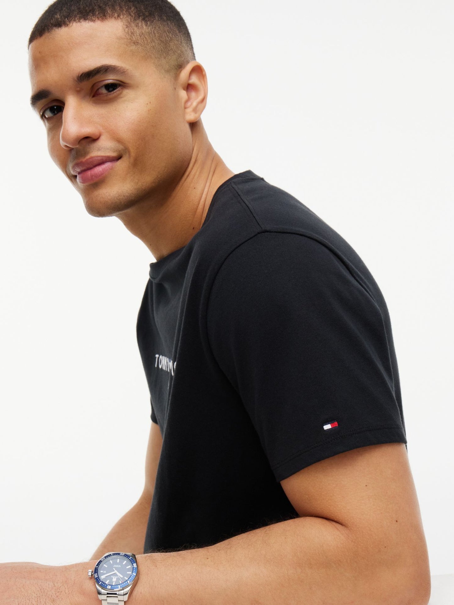 Tommy Hilfiger Embroidered Tommy Logo T-Shirt