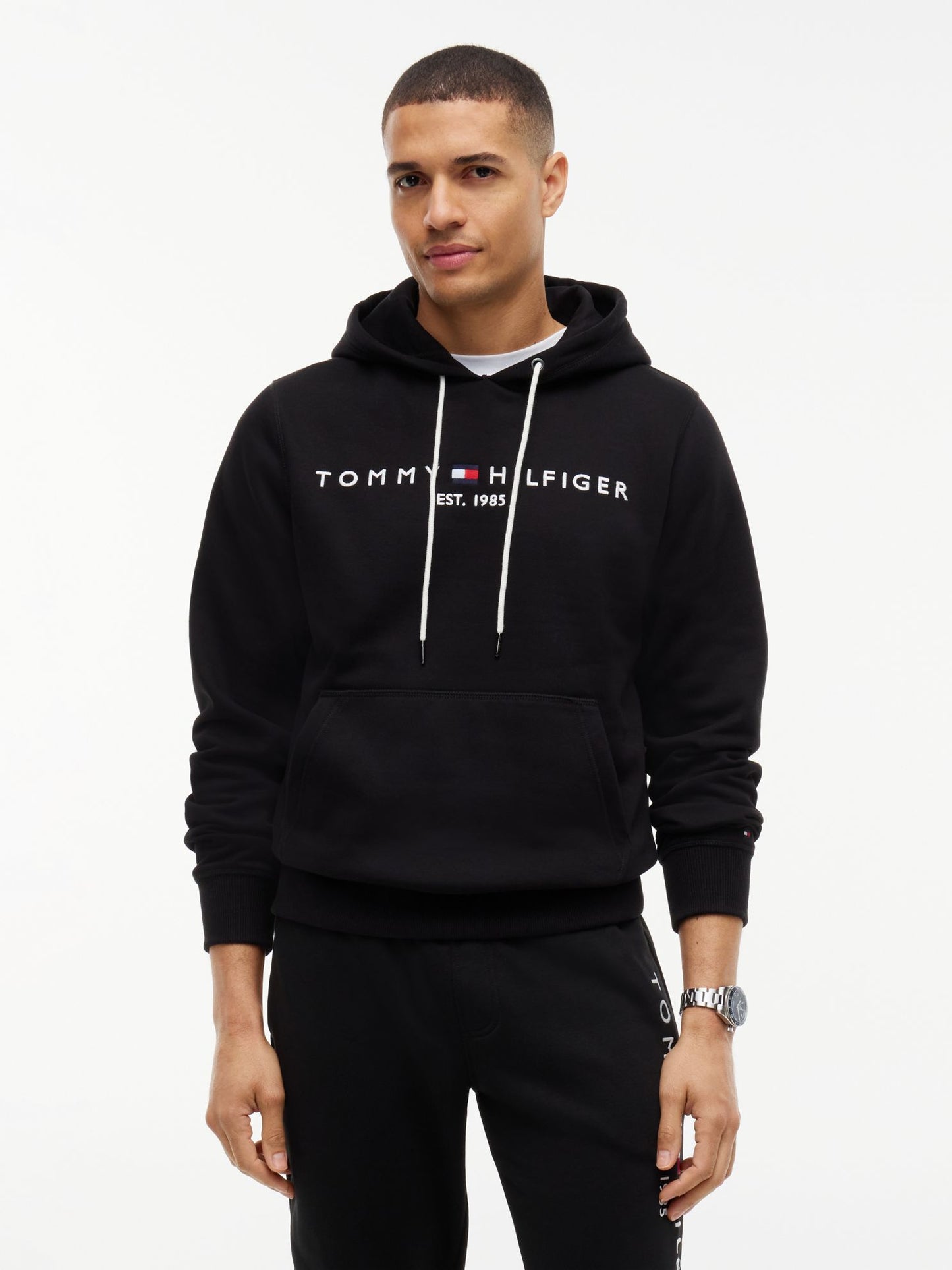 Tommy Hilfiger Embroidered Tommy Logo Hoodie