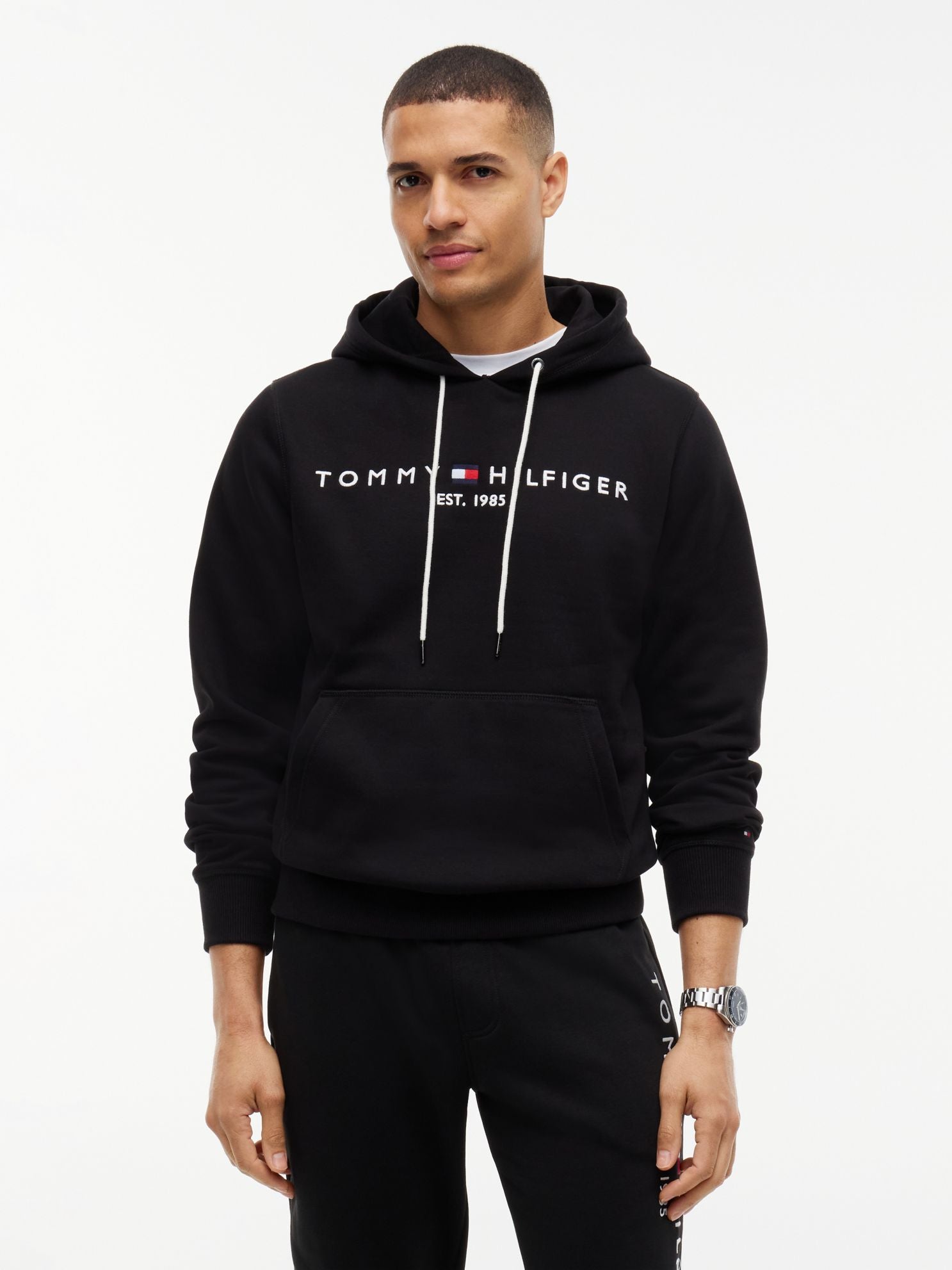 Tommy Hilfiger Embroidered Tommy Logo Hoodie