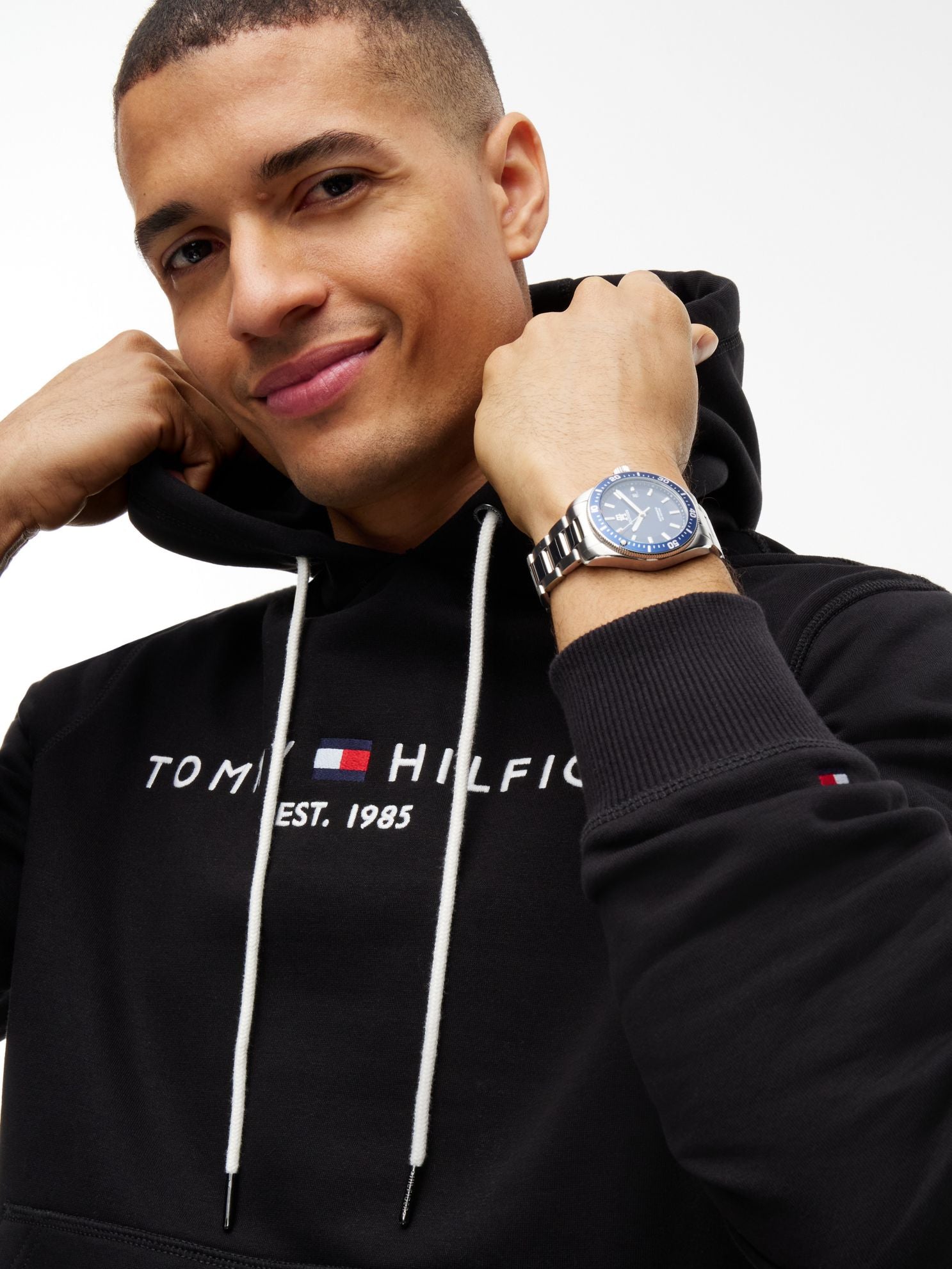Tommy Hilfiger Embroidered Tommy Logo Hoodie