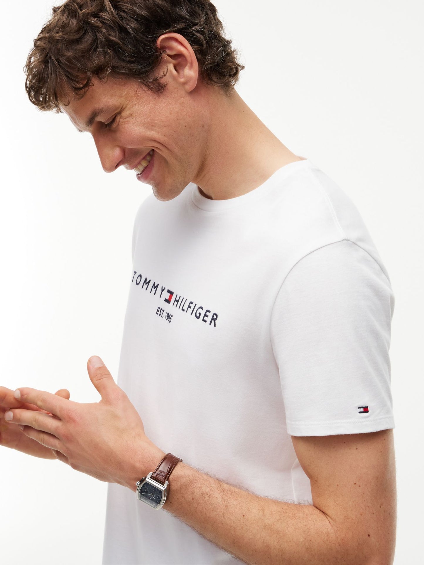 Tommy Hilfiger Embroidered Tommy Logo T-Shirt