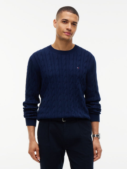 Tommy Hilfiger Cable Knit Crewneck Sweater
