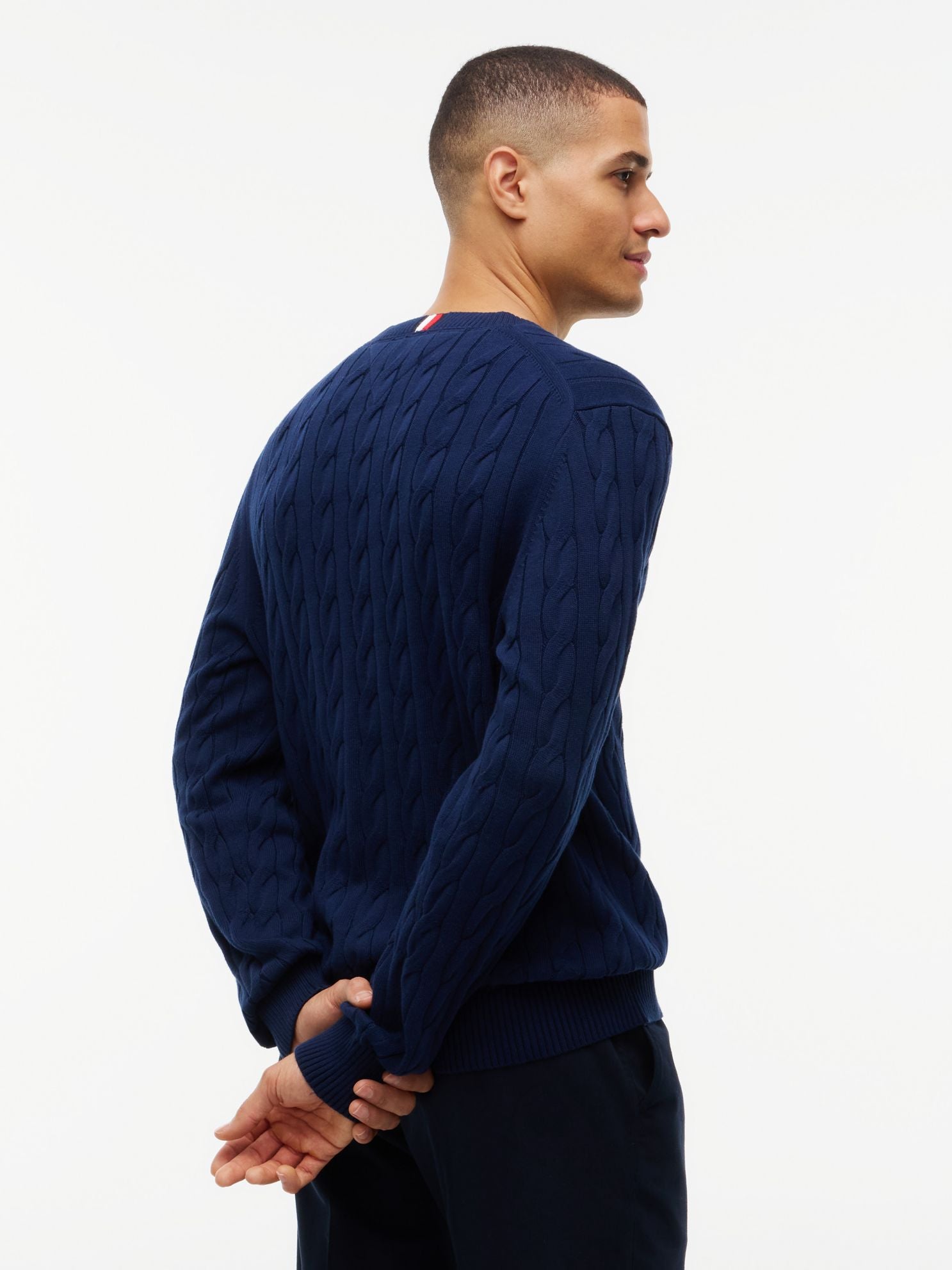 Tommy Hilfiger Cable Knit Crewneck Sweater