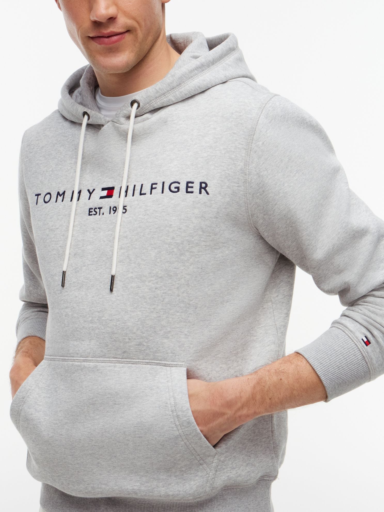 Tommy Hilfiger Embroidered Tommy Logo Hoodie