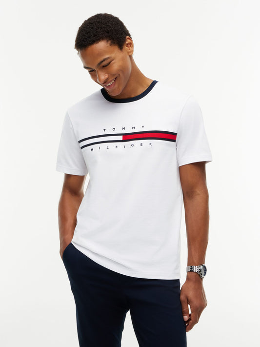 Tommy Hilfiger Embroidered Flag Logo T-Shirt