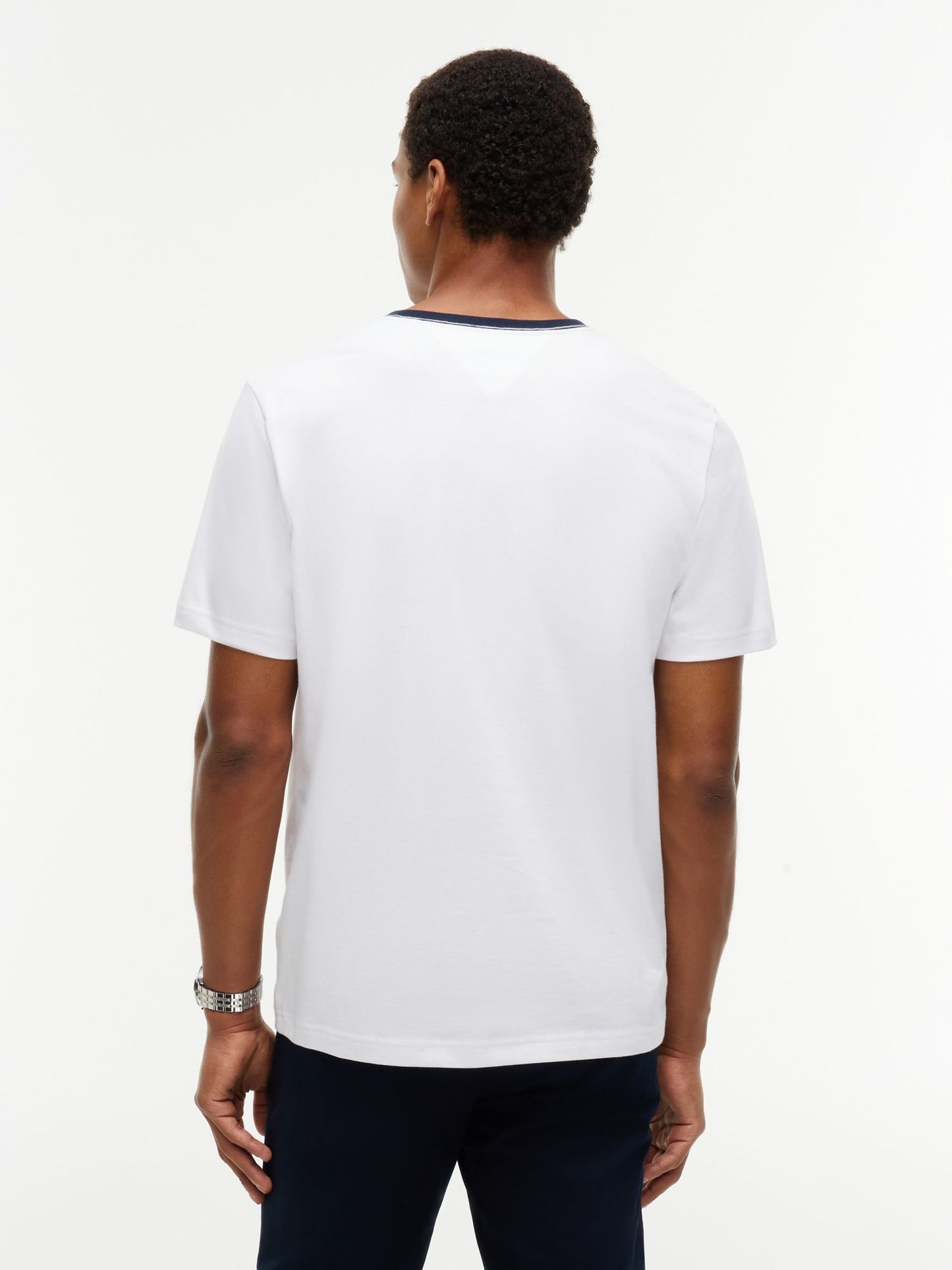 Tommy Hilfiger Embroidered Flag Logo T-Shirt