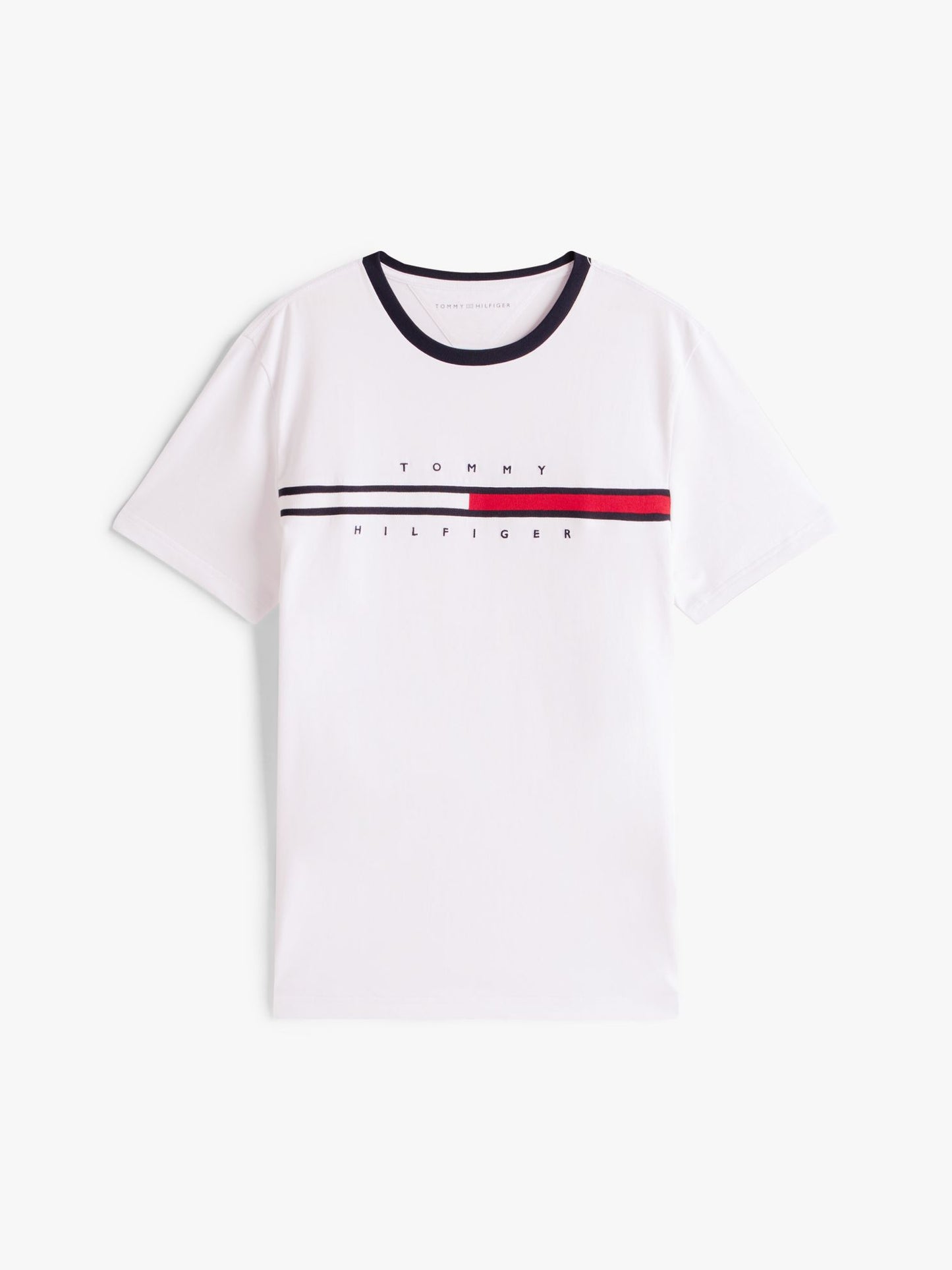 Tommy Hilfiger Embroidered Flag Logo T-Shirt
