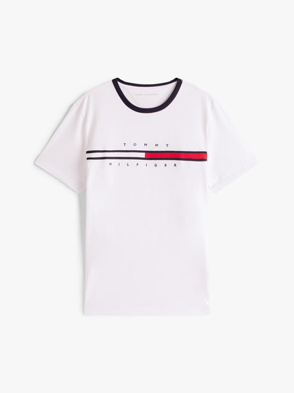 Tommy Hilfiger Embroidered Flag Logo T-Shirt