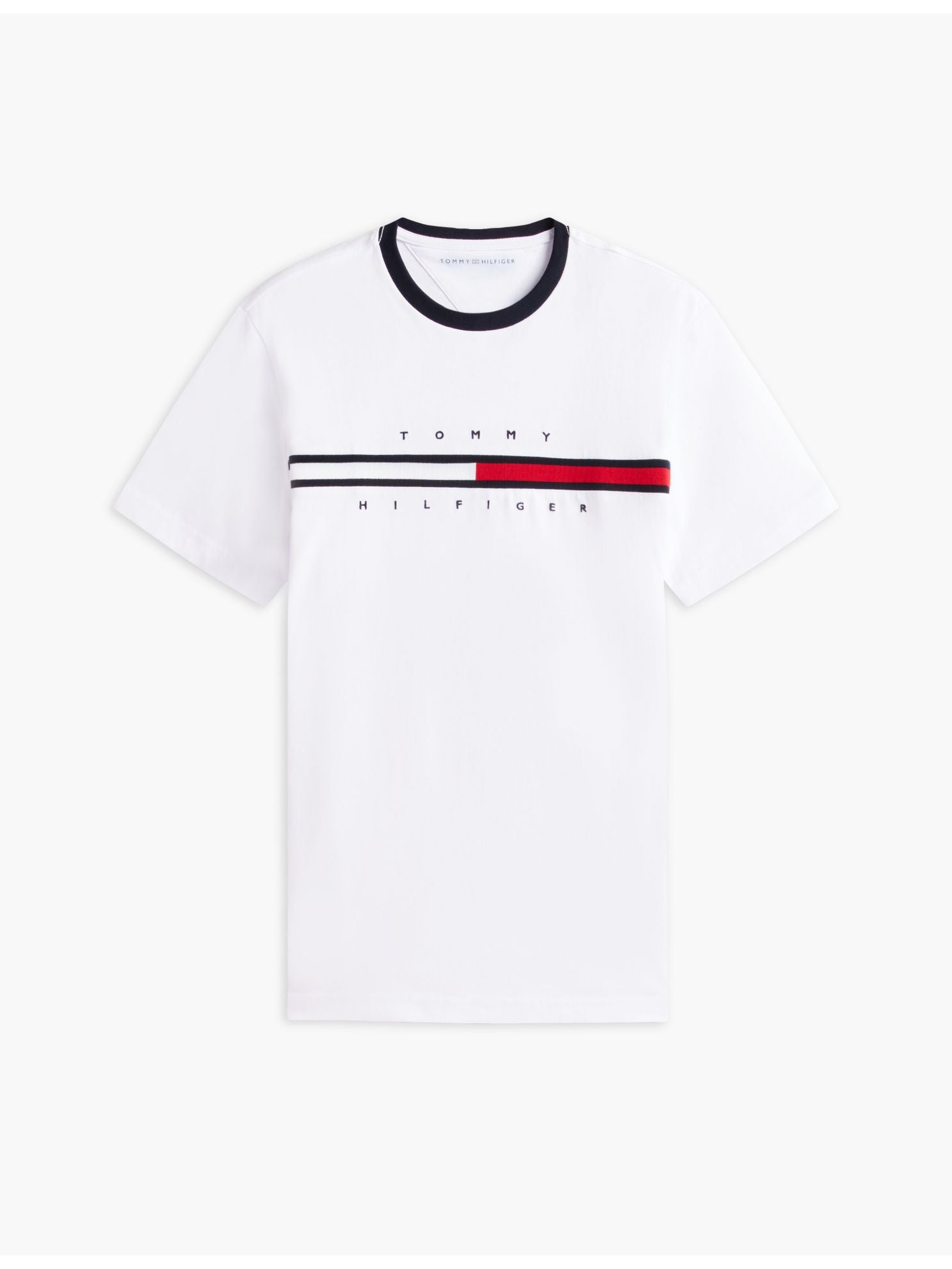 Tommy Hilfiger Embroidered Flag Logo T-Shirt