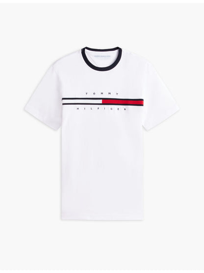 Tommy Hilfiger Embroidered Flag Logo T-Shirt