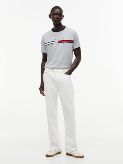 Tommy Hilfiger Embroidered Flag Logo T-Shirt