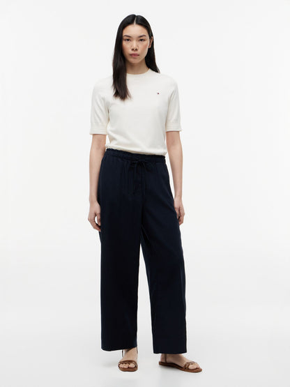 Tommy Hilfiger Lightweight Linen-Blend Pull-On Pant