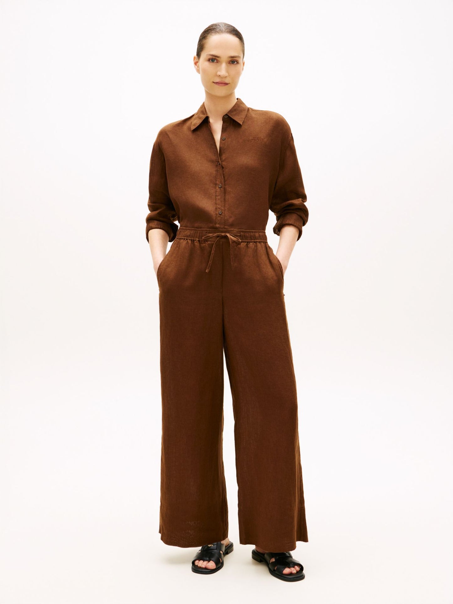 Tommy Hilfiger Relaxed Linen Pull-On Pant