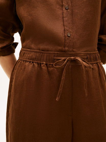 Tommy Hilfiger Relaxed Linen Pull-On Pant