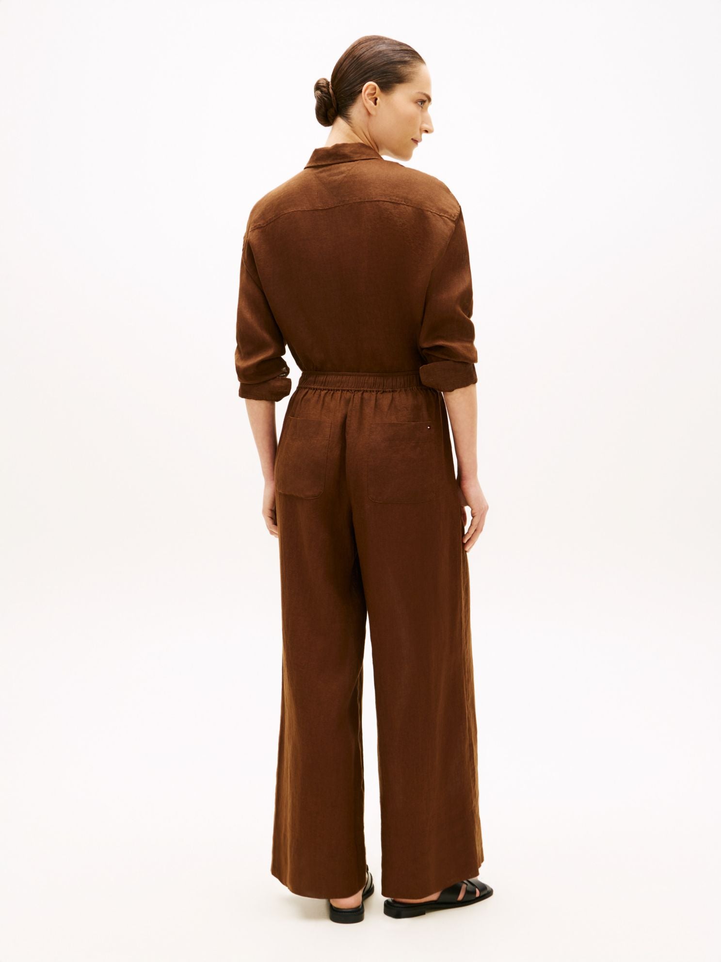 Tommy Hilfiger Relaxed Linen Pull-On Pant