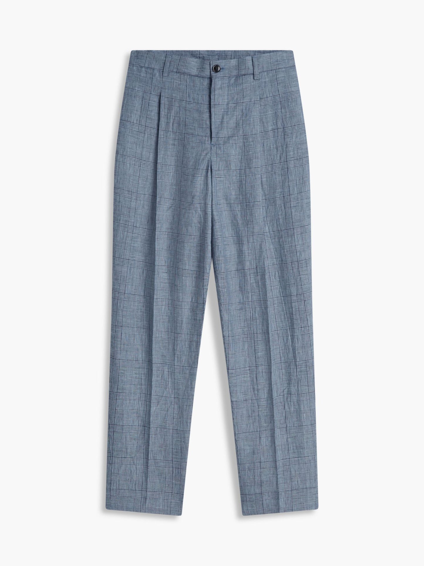 Tommy Hilfiger New York Label Glen Plaid Linen Pant