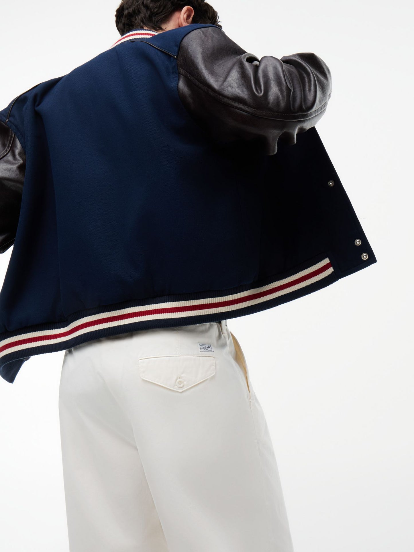 Tommy Hilfiger Loose Fit Pleated Paper-Touch Pant