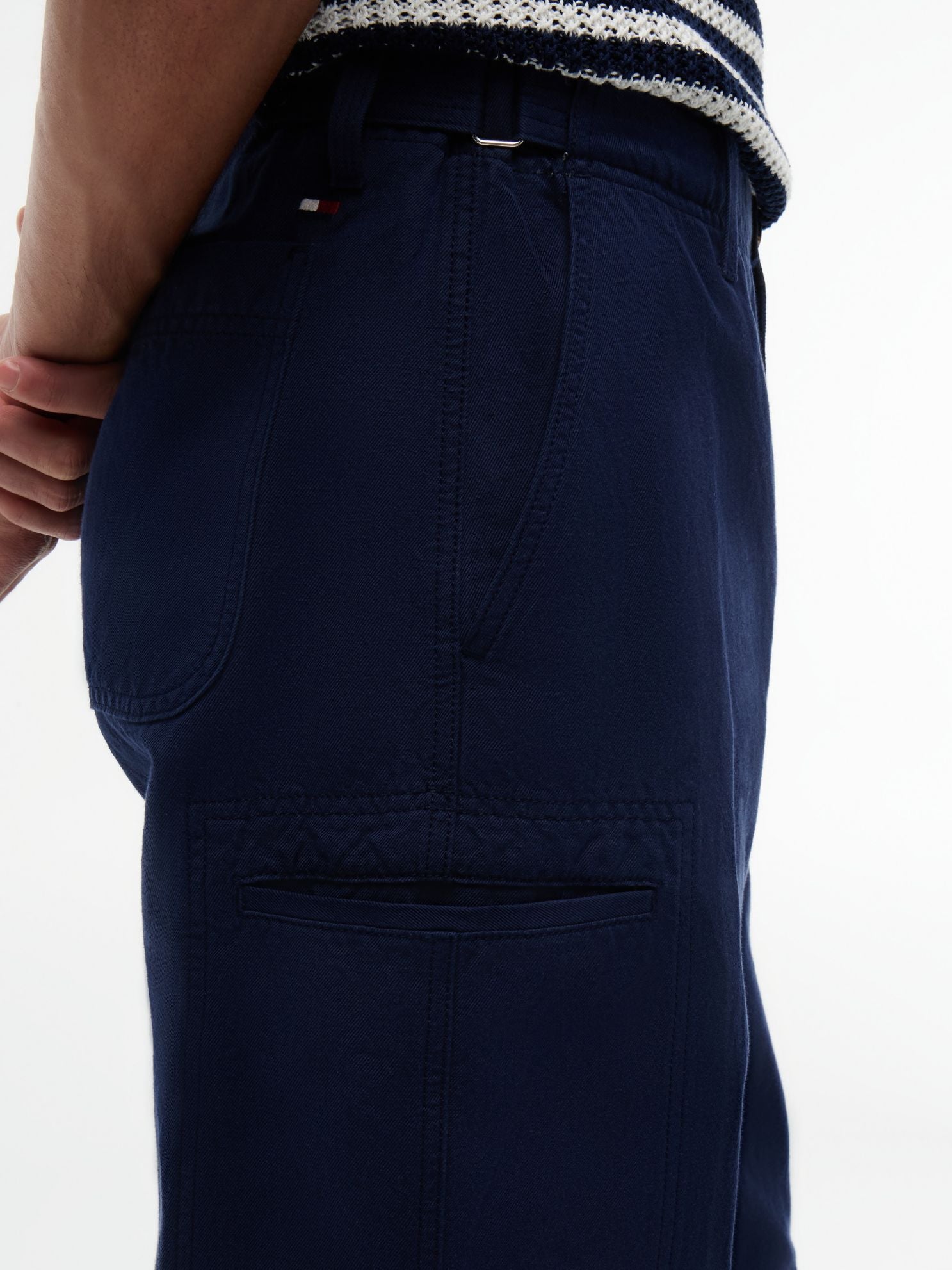 Tommy Hilfiger Cotton-Linen Blend Utility Chino