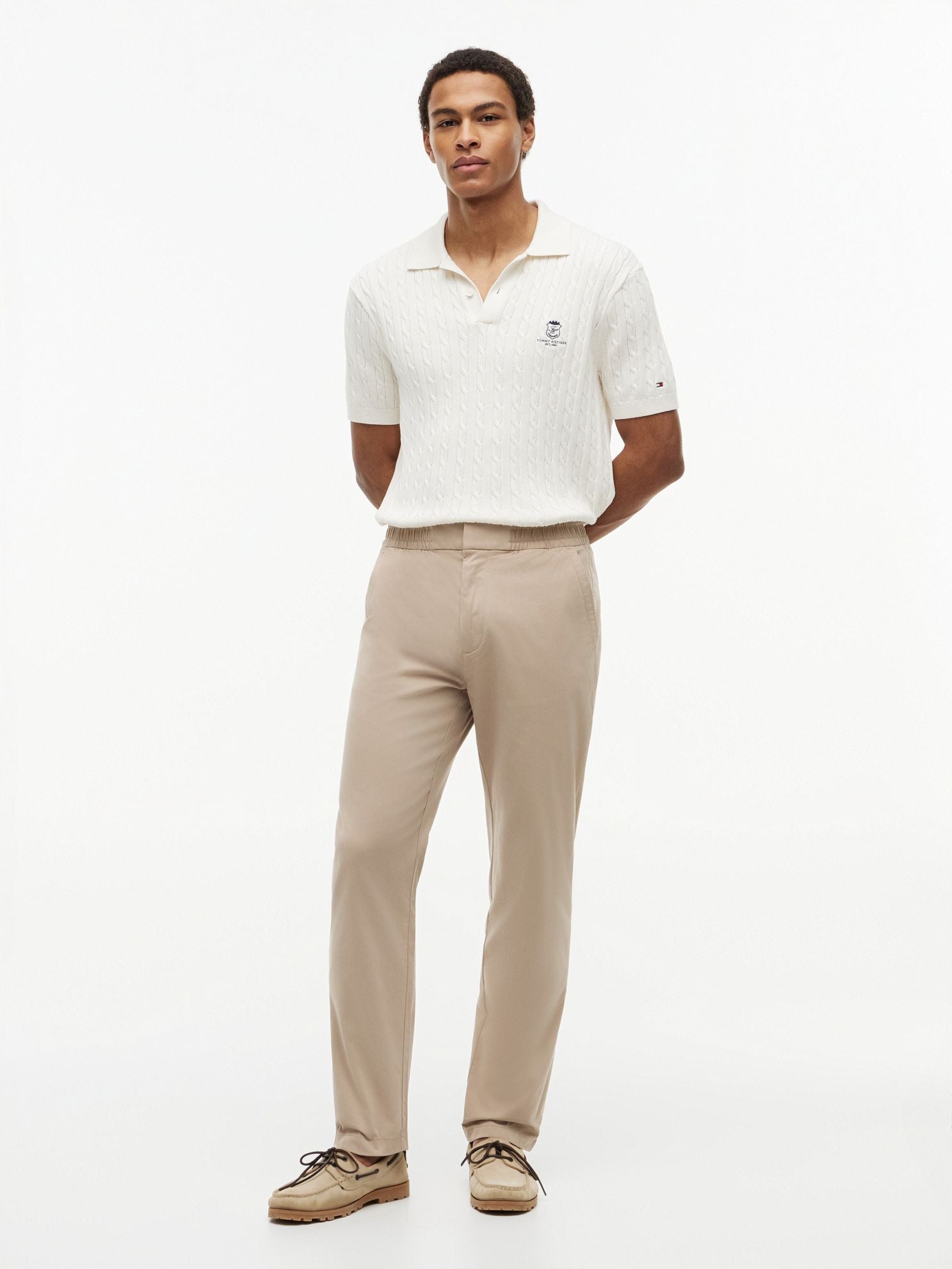 Tommy Hilfiger Elastic-Waist Dobby Pant