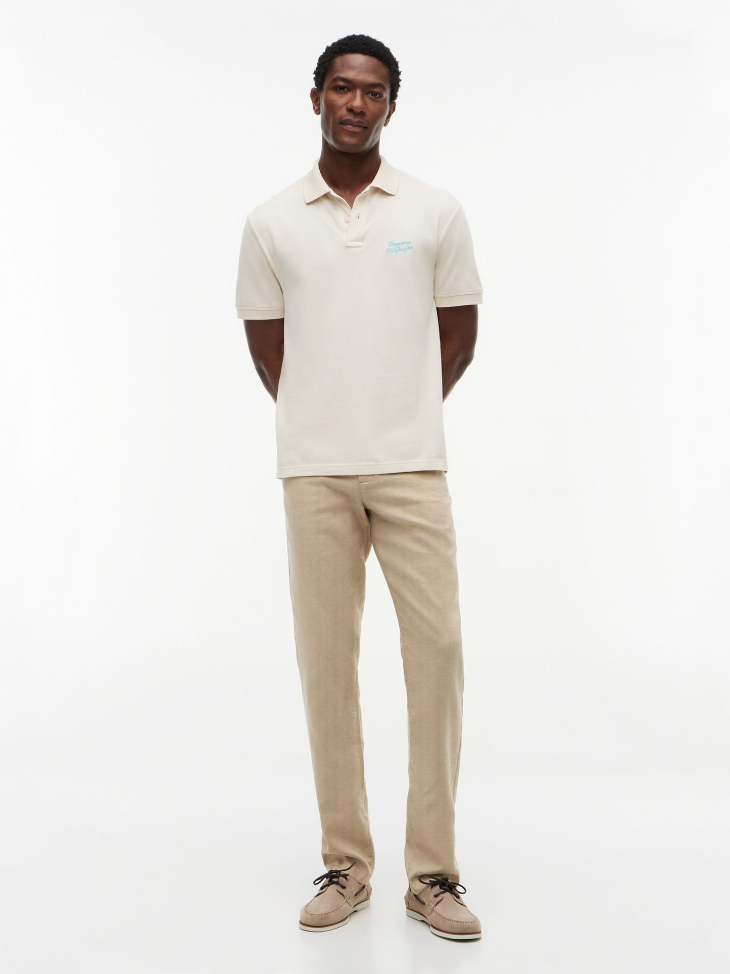 Tommy Hilfiger Linen-Blend Straight Chino