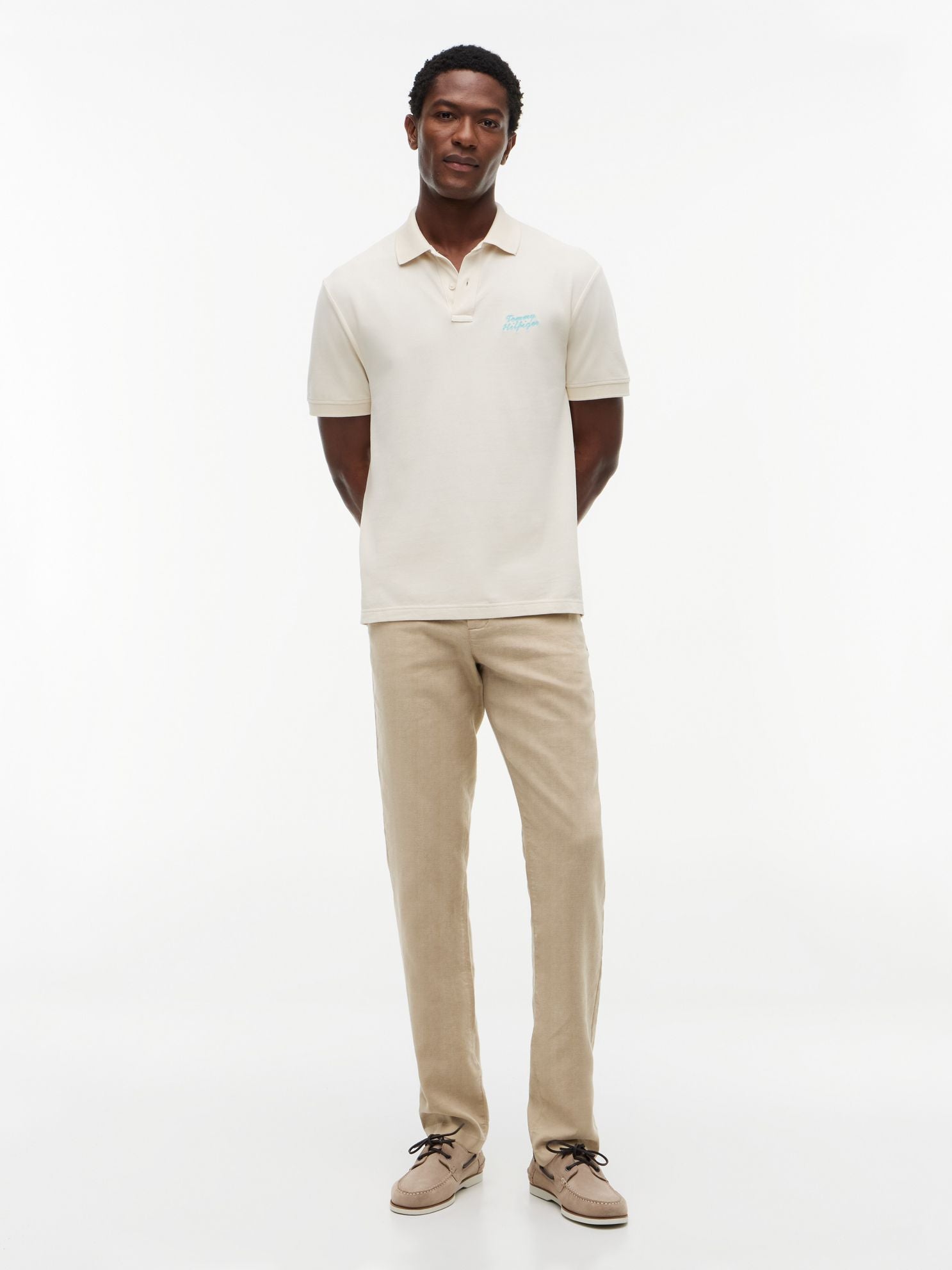 Tommy Hilfiger Linen-Blend Straight Chino