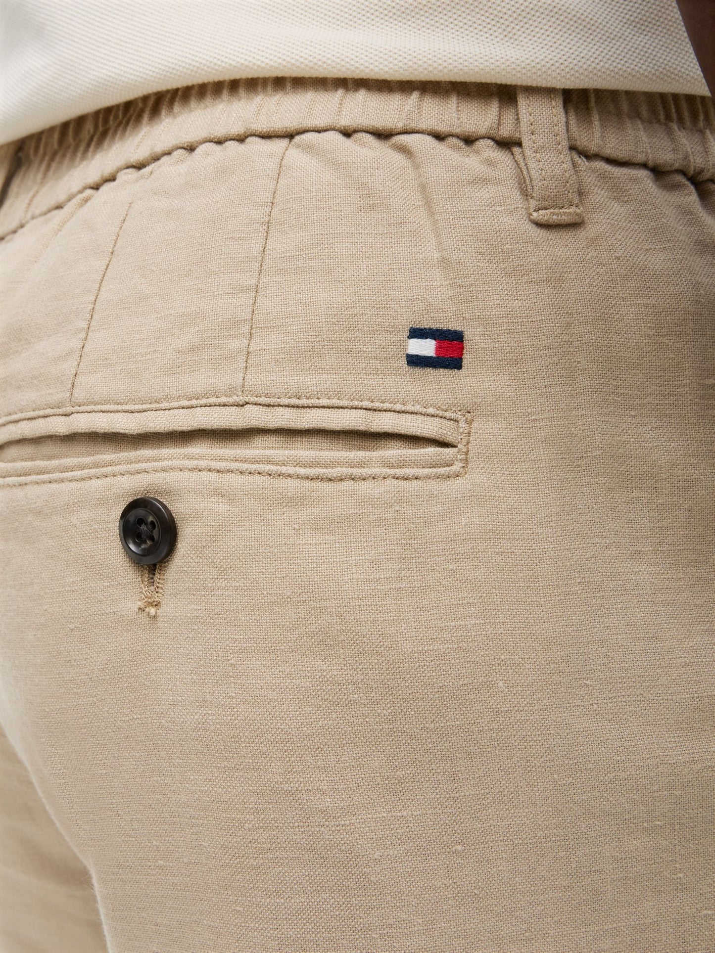 Tommy Hilfiger Linen-Blend Straight Chino