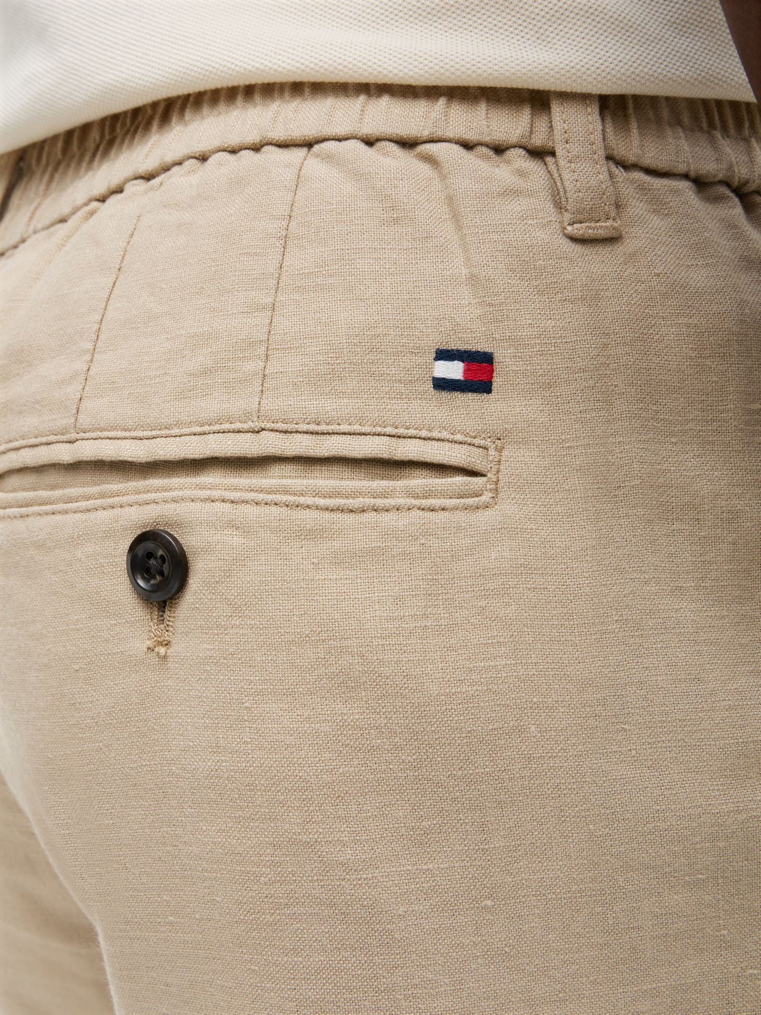 Tommy Hilfiger Linen-Blend Straight Chino