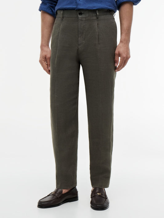Tommy Hilfiger Garment-Dyed Linen Tapered Pant