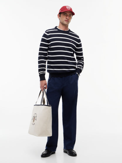 Tommy Hilfiger Relaxed Light Wool-Blend Seersucker Pant