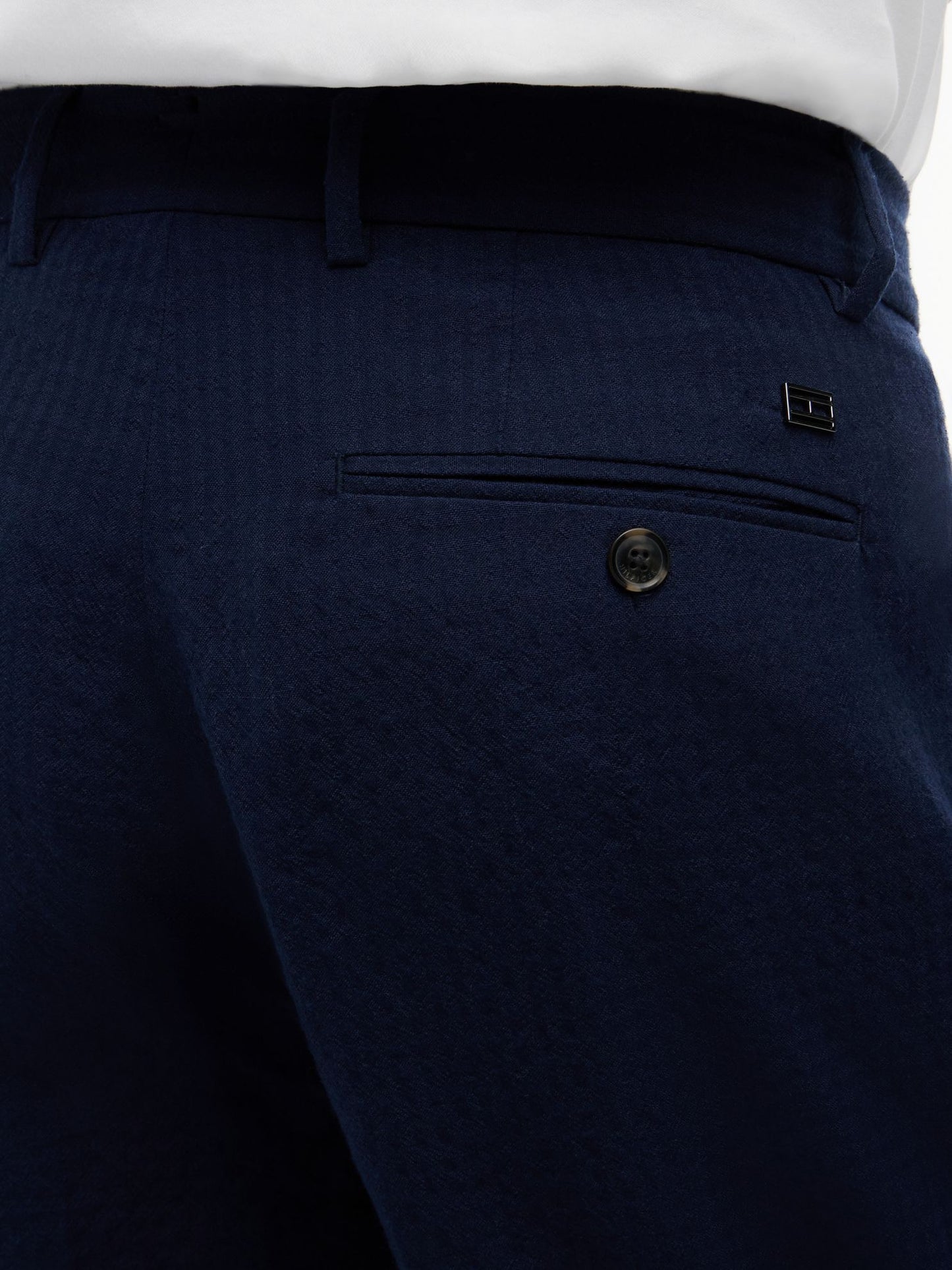 Tommy Hilfiger Relaxed Light Wool-Blend Seersucker Pant
