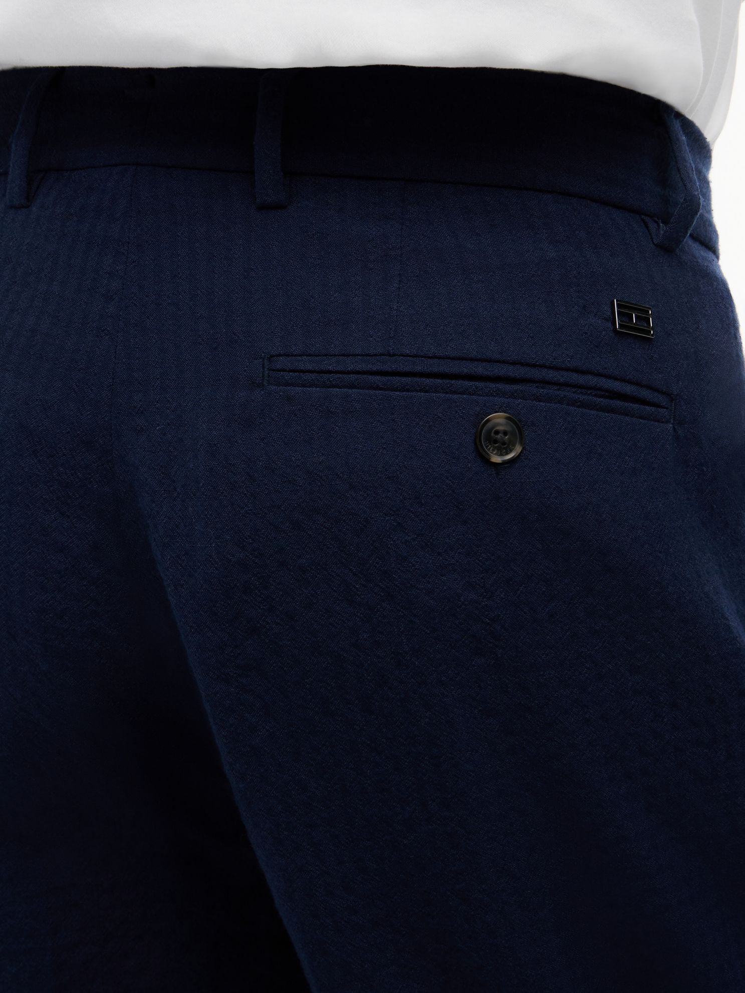 Tommy Hilfiger Relaxed Light Wool-Blend Seersucker Pant