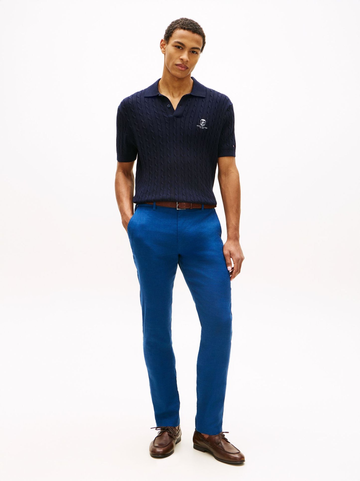 Tommy Hilfiger Linen-Blend Straight Chino