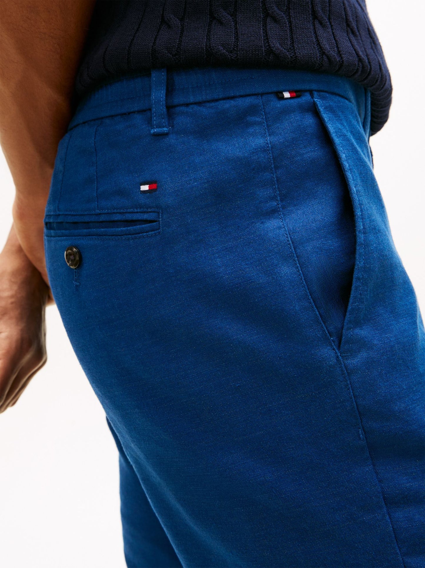 Tommy Hilfiger Linen-Blend Straight Chino