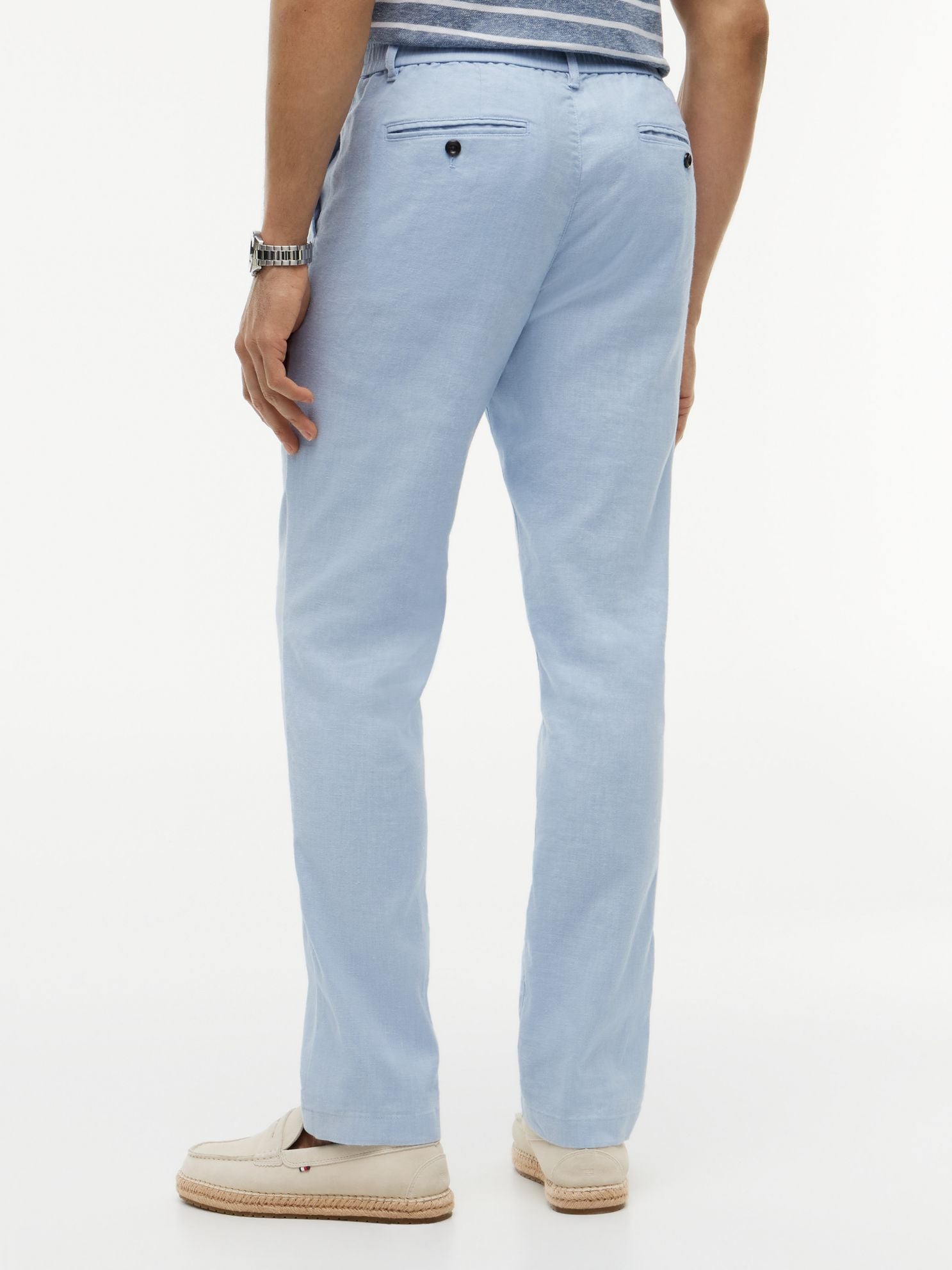 Tommy Hilfiger Linen-Blend Straight Chino