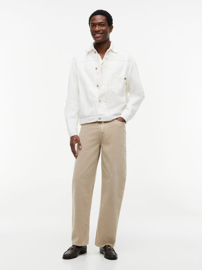 Tommy Hilfiger Garment-Dyed Pleated Denim Jacket