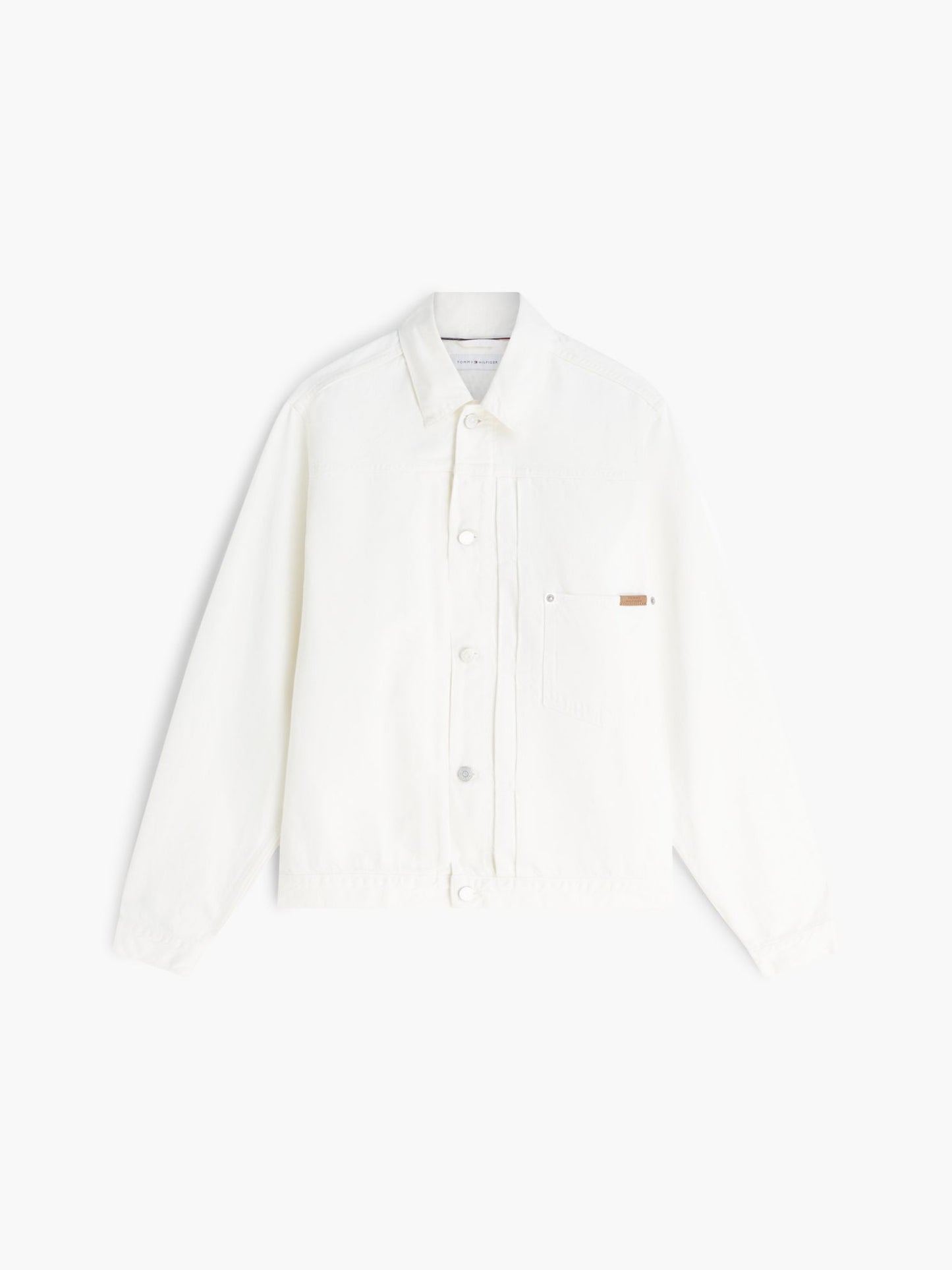 Tommy Hilfiger Garment-Dyed Pleated Denim Jacket