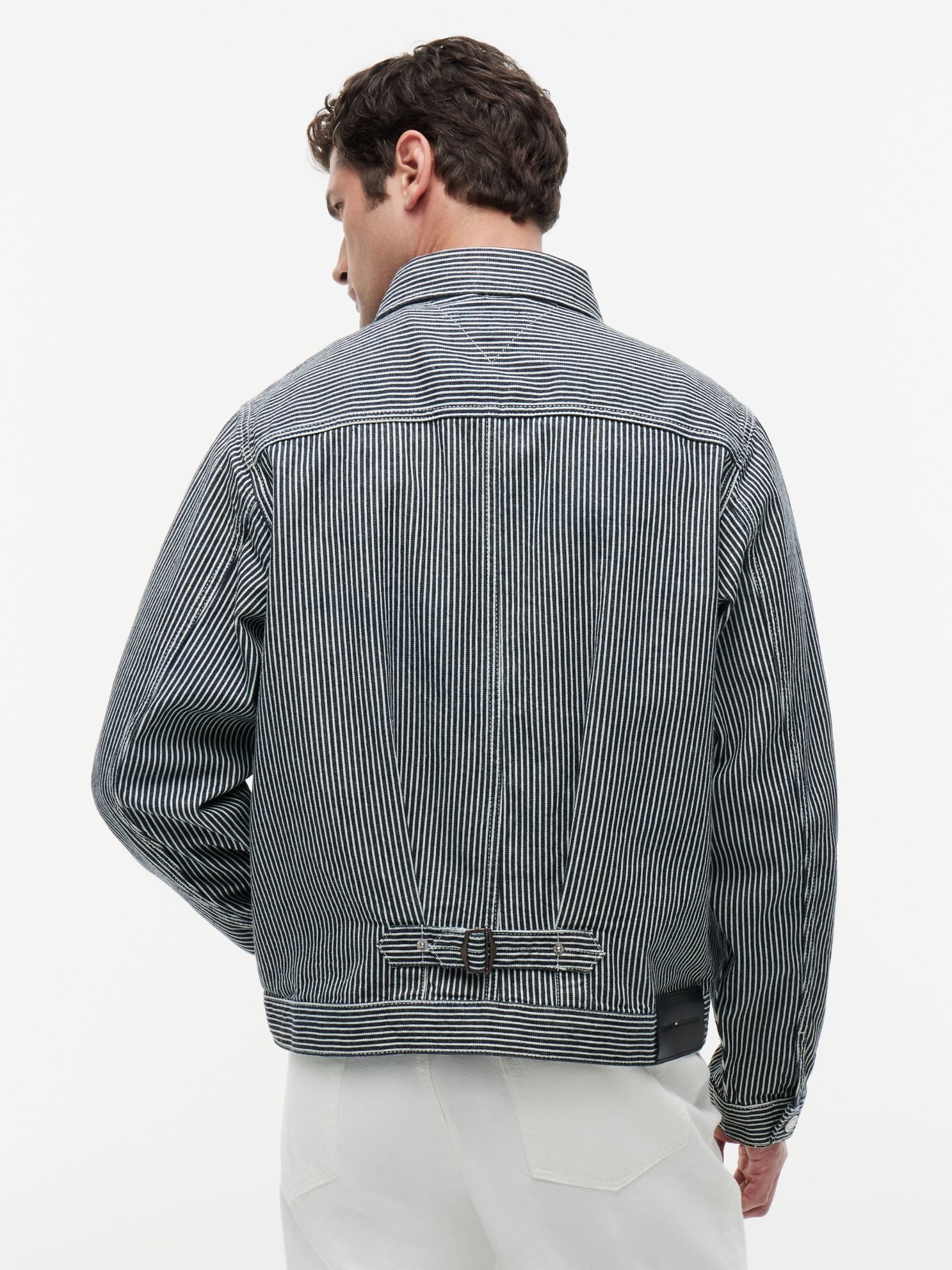 Tommy Hilfiger Striped Denim Jacket