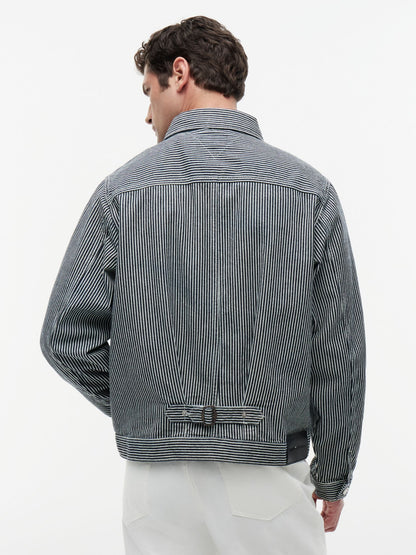 Tommy Hilfiger Striped Denim Jacket
