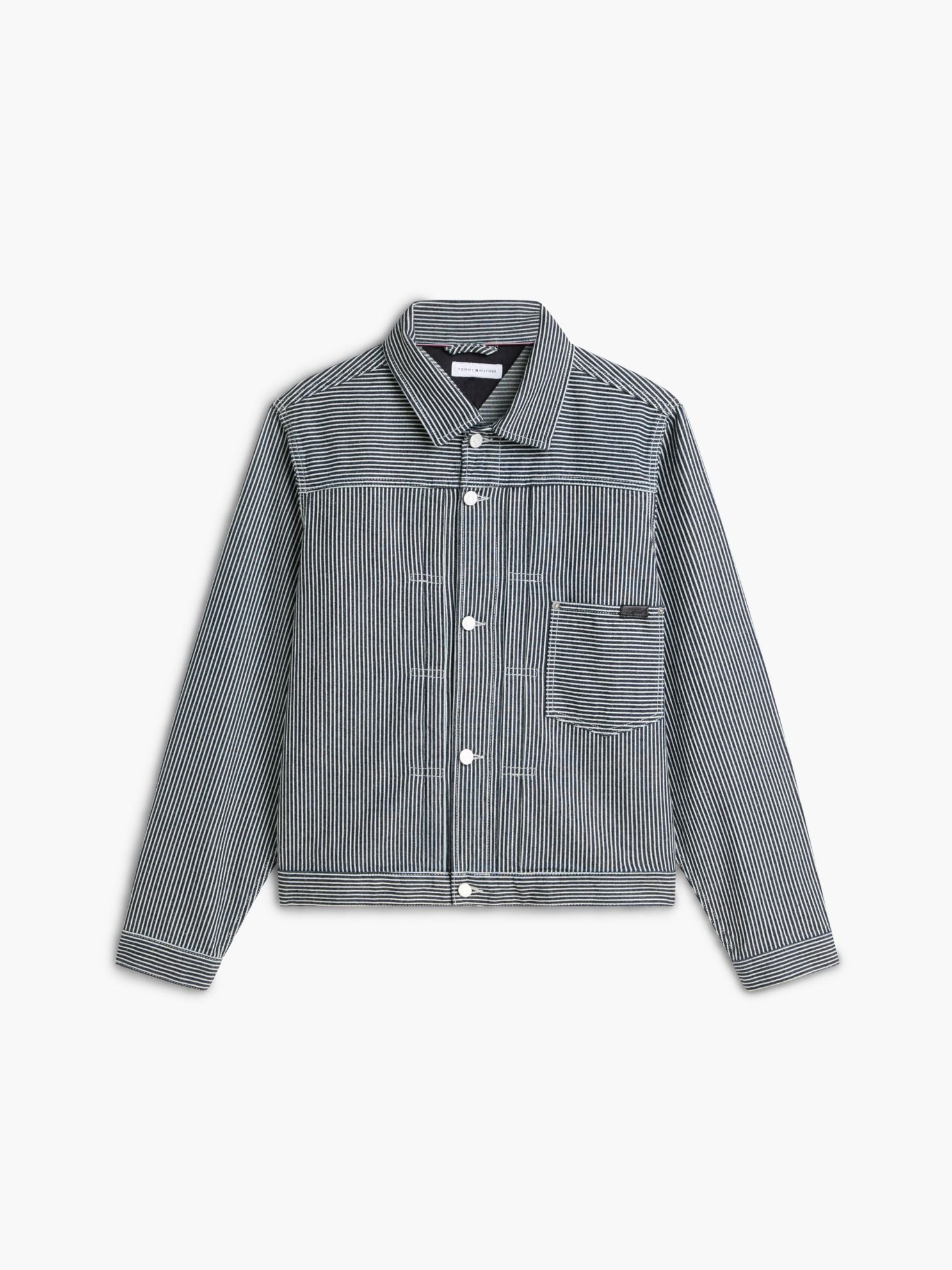 Tommy Hilfiger Striped Denim Jacket
