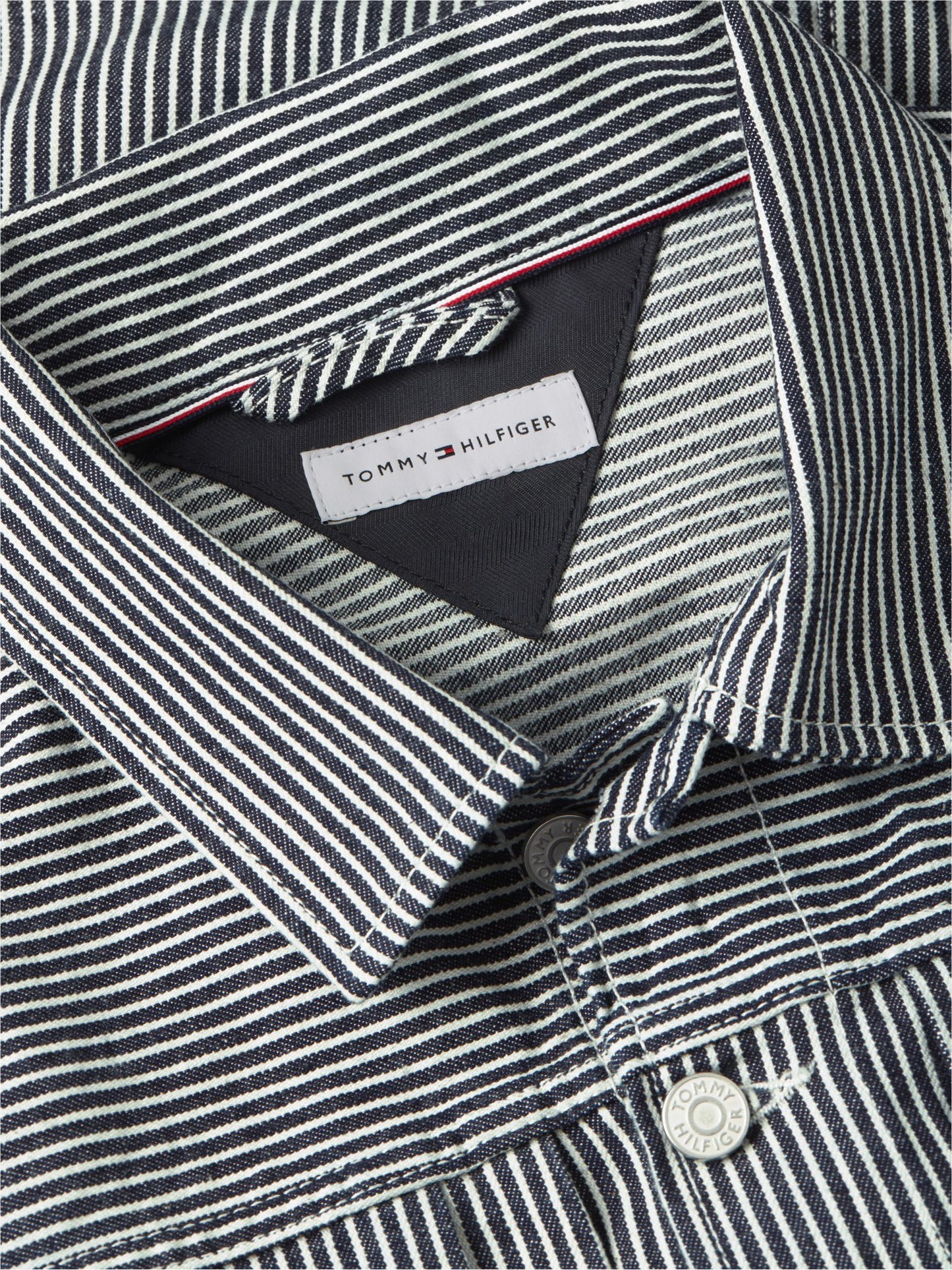 Tommy Hilfiger Striped Denim Jacket