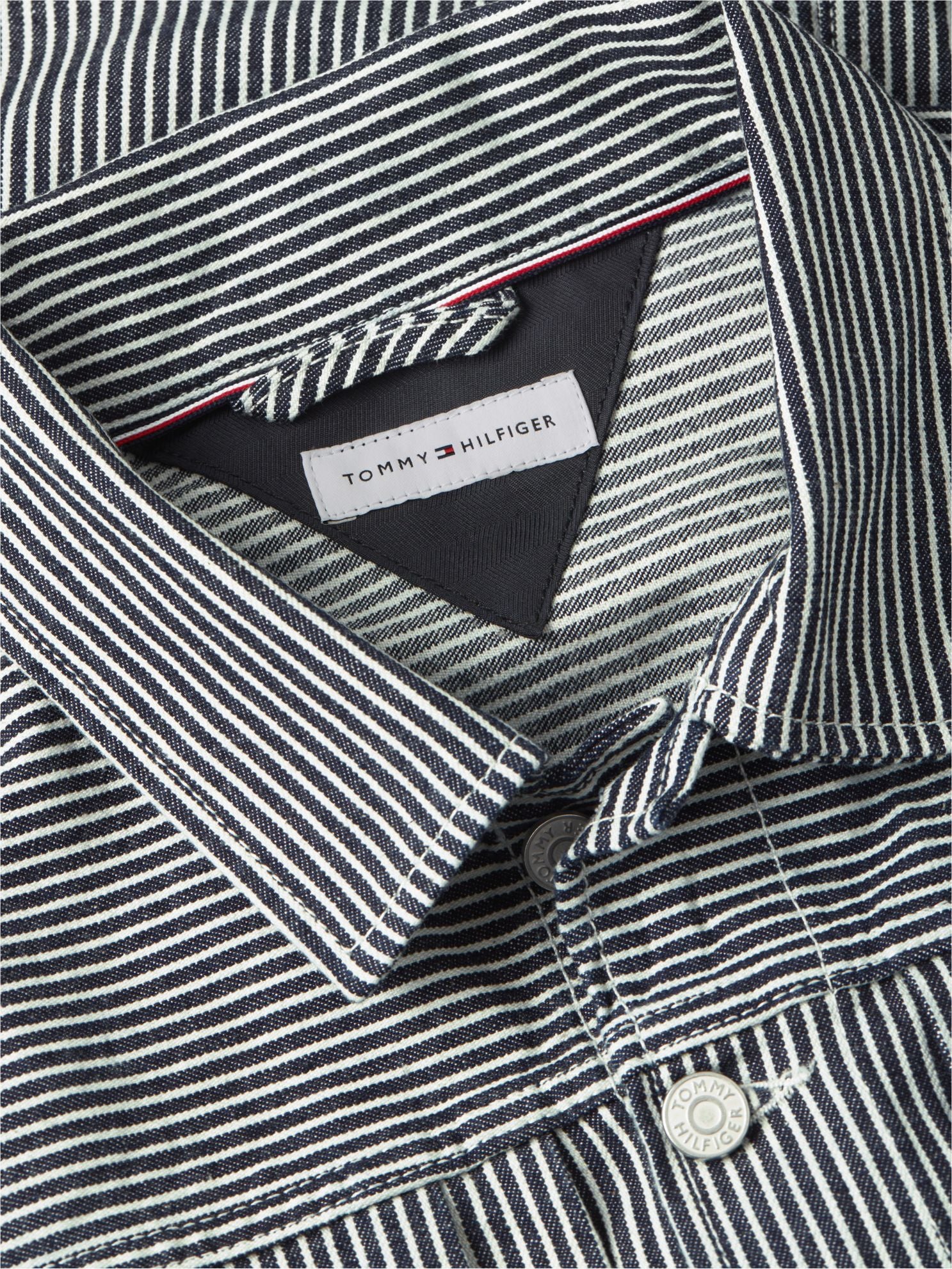 Tommy Hilfiger Striped Denim Jacket