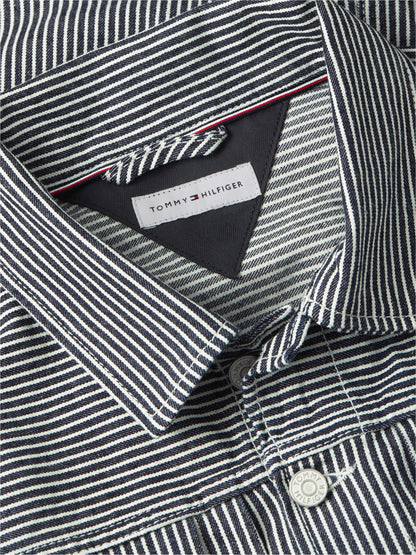 Tommy Hilfiger Striped Denim Jacket