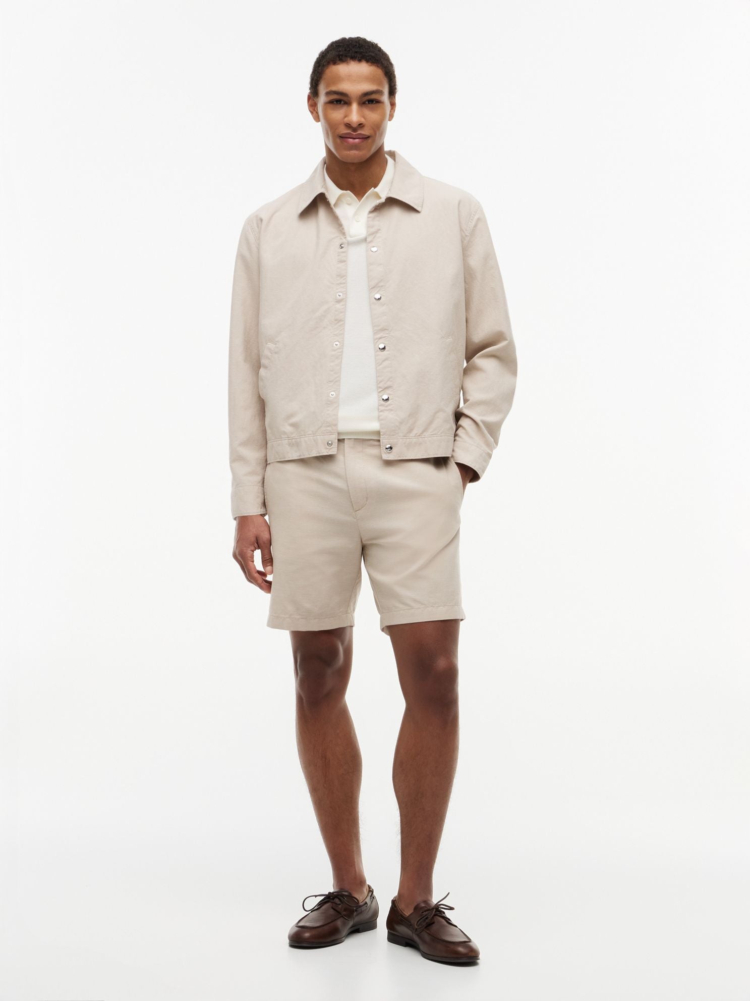 Tommy Hilfiger Cotton-Linen Blend Ivy Jacket