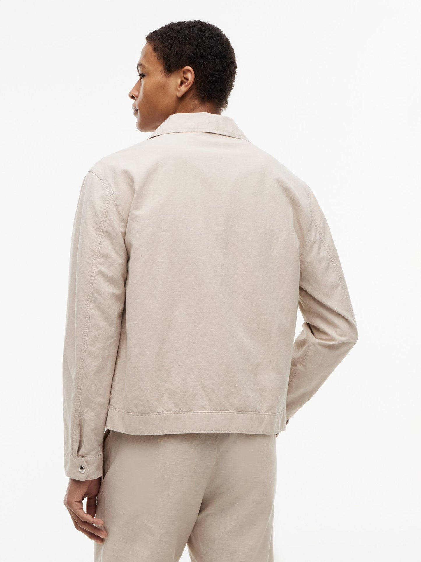 Tommy Hilfiger Cotton-Linen Blend Ivy Jacket