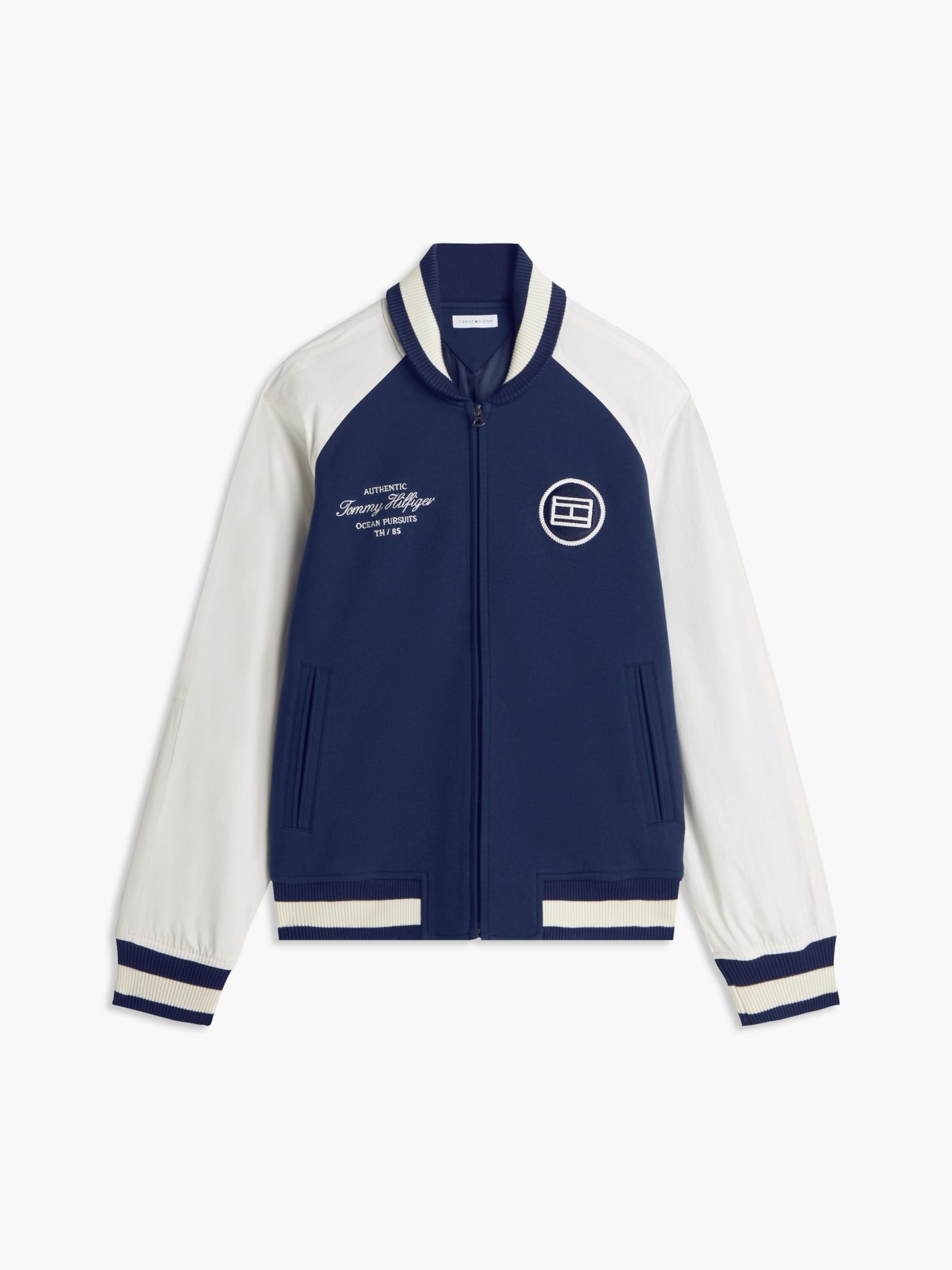 Tommy Hilfiger Nautical Mixed-Media Bomber Jacket
