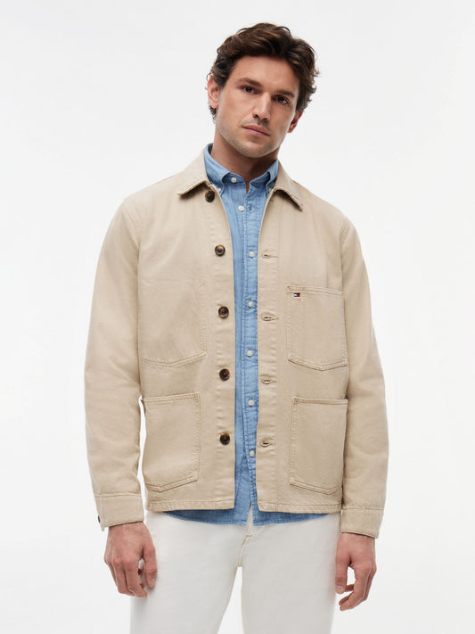 Tommy Hilfiger Garment-Dyed Denim Chore Jacket