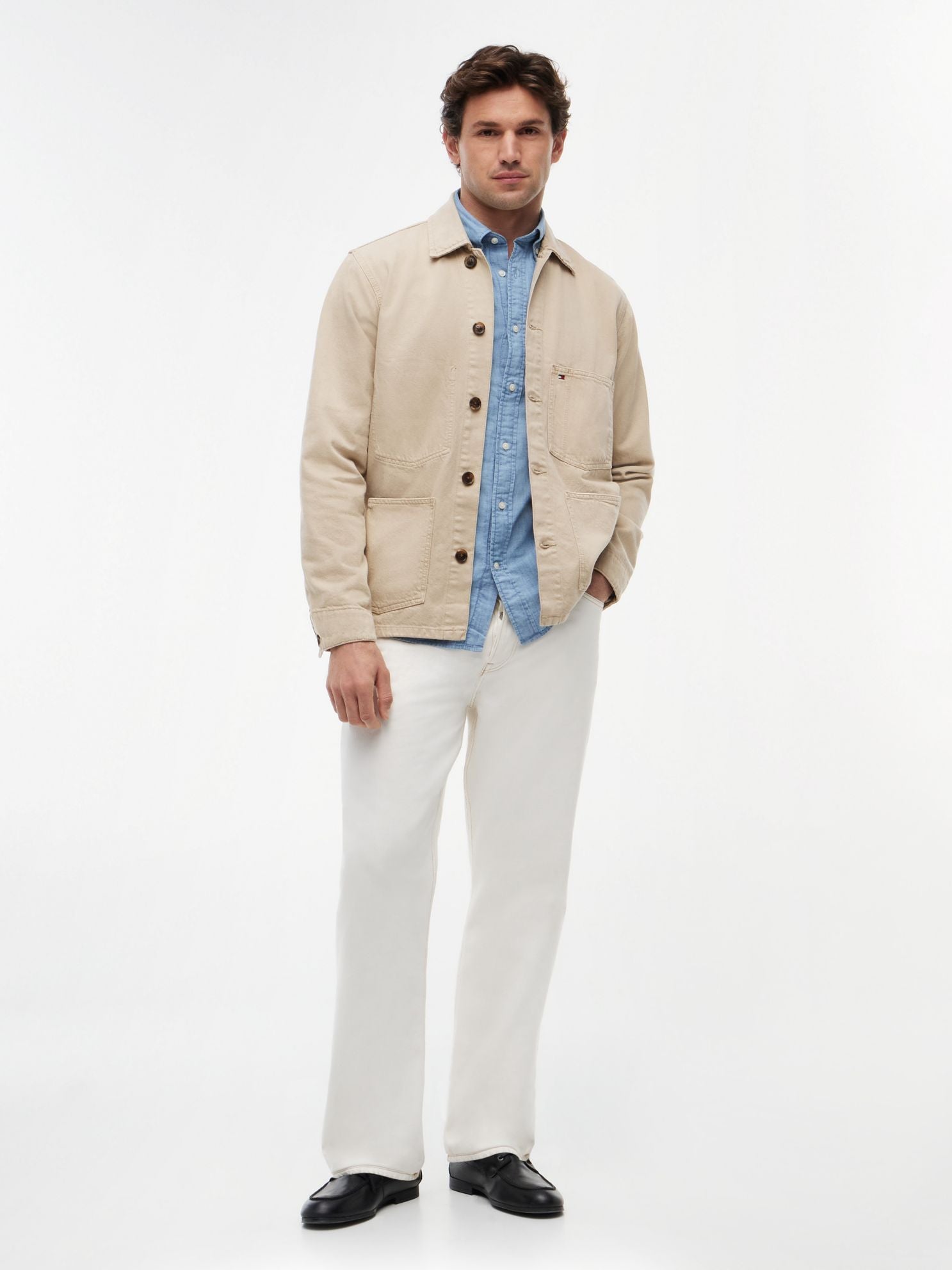Tommy Hilfiger Garment-Dyed Denim Chore Jacket