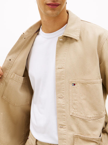 Tommy Hilfiger Garment-Dyed Denim Chore Jacket