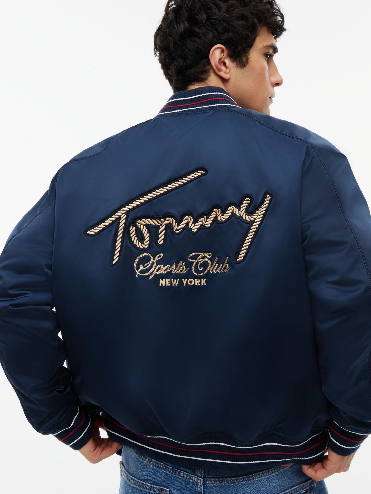 Tommy Hilfiger Tommy Jeans Satin Bomber Jacket