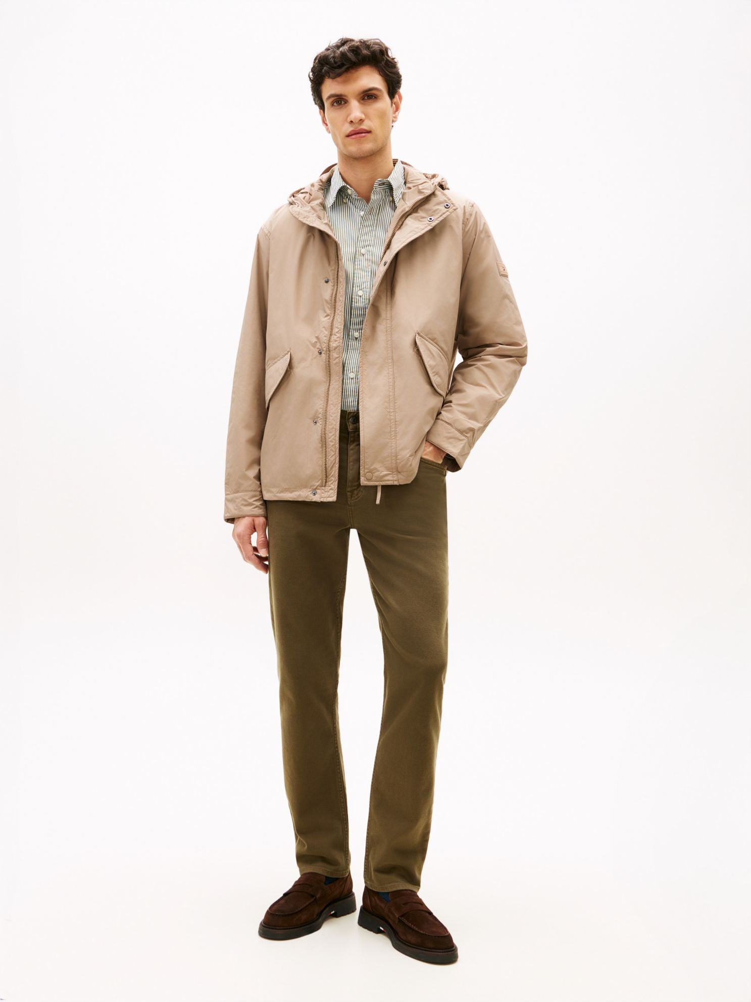 Tommy Hilfiger Water-Repellent Packable Hooded Jacket